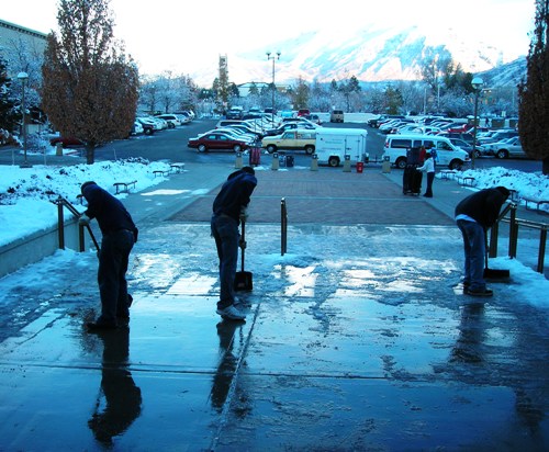 Shoveling Snow: NIKON COOLPIX L3 1/131 sec f 3.2 Flash: Not Fired 50 Shoveling Snow