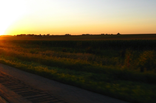 Nebraska Sunset: Canon Canon PowerShot SX100 IS 1/250 sec f 4 Flash: Not Fired 80 Nebraska Sunset
