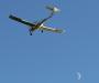 Plane and moon