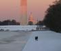 Monument and snow