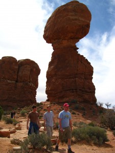 hanging out near balancing rock